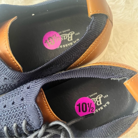 G.H. Bass & Co. Mens Kole Knit UL X Casual Oxford Shoe - 10.5 M Navy/Tan - Picture 11 of 15